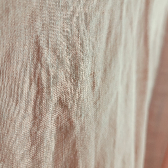 J. Jill Pink Love Linen Slub Long Sleeve Button Up Shirt Pink - Picture 7 of 12